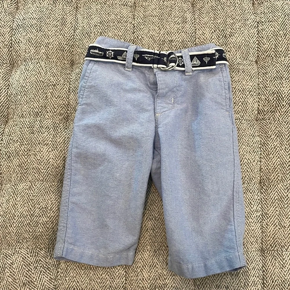Ralph Lauren chambray pants with belt size 6 mths